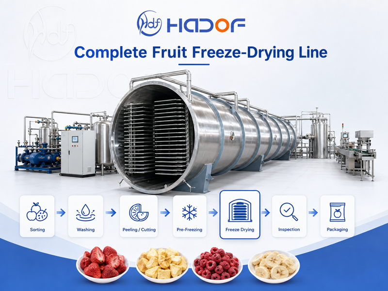 fruit freeze drying line